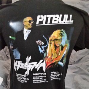 (NWOT) Pitbull W/ Kesha Global Warming 2013 Tour T-Shirt